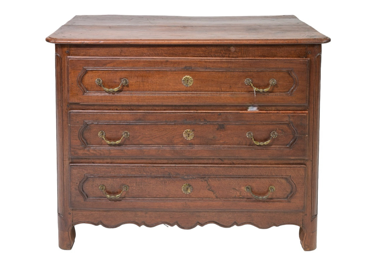 19th Century Louis XV Walnut Commode