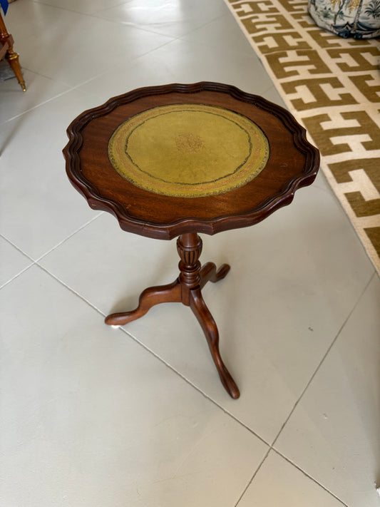 Bevan Funnell Side Table with Gold Leaf Tooling