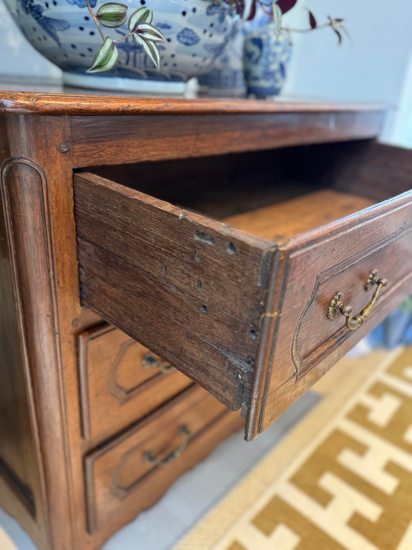 19th Century Louis XV Walnut Commode